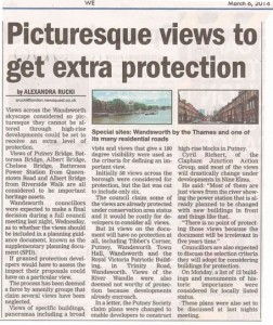 Protected local views: a farce (in the Wandsworth Guardian)