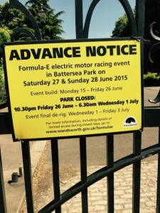 Battersea Park to be severely damaged due to Formula E